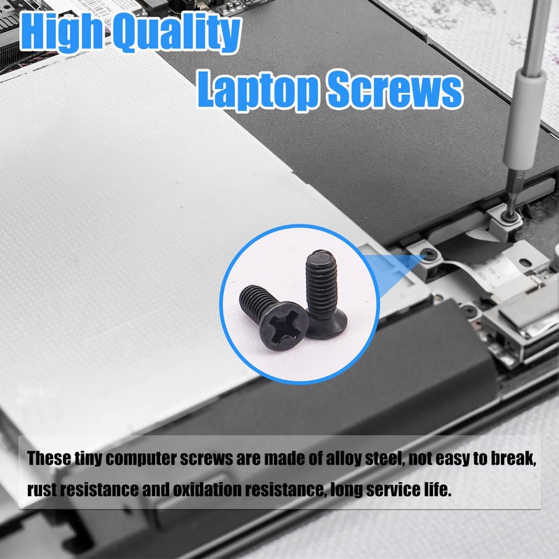 Bemaka 360Pcs Laptop Screws Notebook Computer Tiny Screw Kit 12 Sizes M2 M2.5 M3 Laptop Replacement Computer Screws for Motherboard SSD PC Fan Hard Drive - Image 5